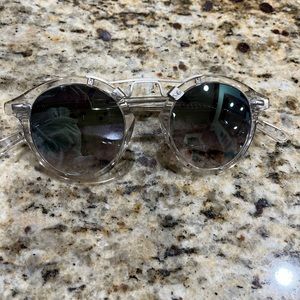 Krewe Round Mirrored Sunglasses